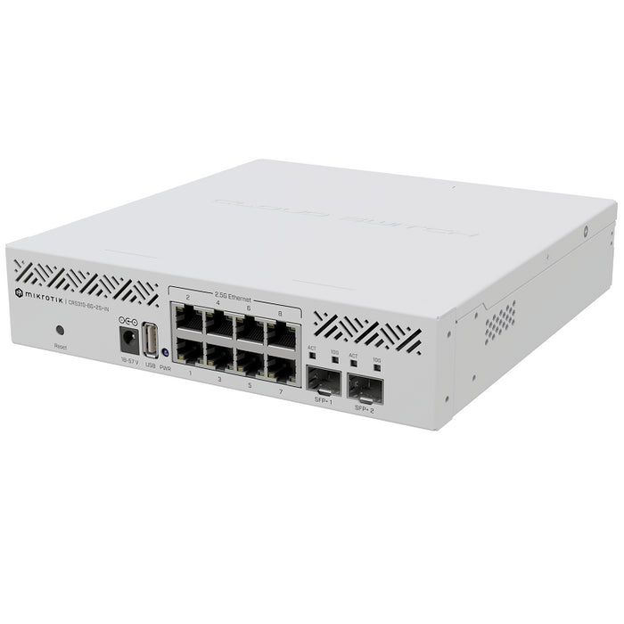 MikroTik CRS310-8G+2S+IN Router with 8 x 2.5Gbps and 2 x SFP+ Ports