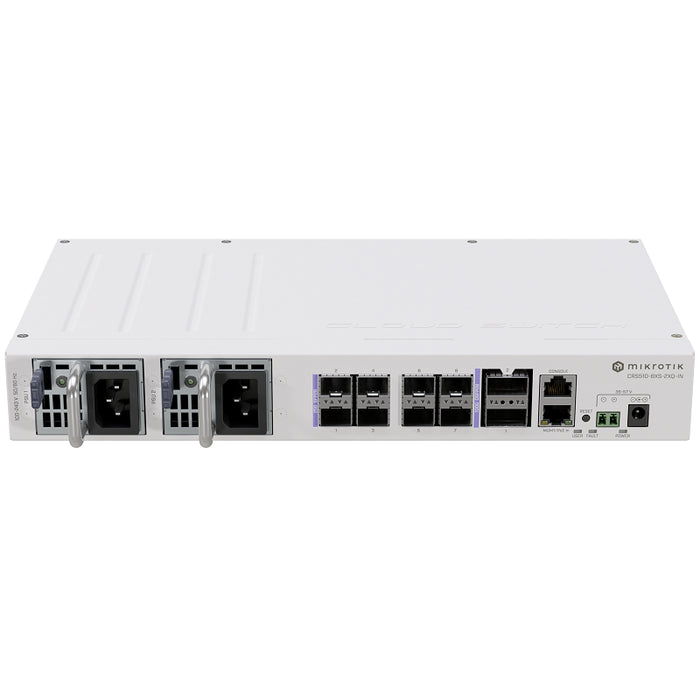 MikroTik CRS510-8XS-2XQ-IN 10/100 Gbps Switch with Dual Hot-Swap Power Supplies