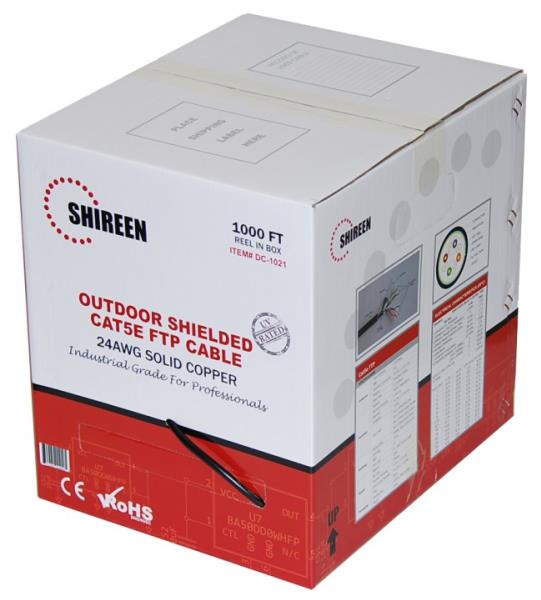 Shireen DC-1021 - Outdoor CAT5e FTP - Shielded - 1000ft Spool
