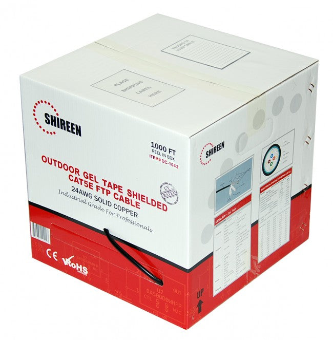 Shireen DC-1042 - Outdoor Shielded Dry Gel Tape CAT5e FTP Cable Per meter