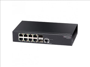 8-Port 10/100/1000 Mbps (Gigabit) Managed Switch with 2 Gigabit SFP slots