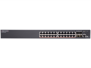 24-Port Gigabit Managed PoE Switch 4 SFP 802.3af / 802.3at PoE 384W