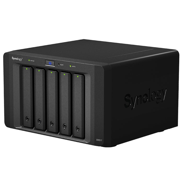 Synology Expansion Unit DX517 5-Bay 3.5" bays Tower 1x eSATA - Includes Cable 3 Years Warranty