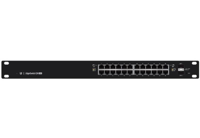 Ubiquiti EdgeSwitch Gigabit 24 port 250W Managed Dual POE+ IEEE 802.3at/af and 24V Passive PoE Switch