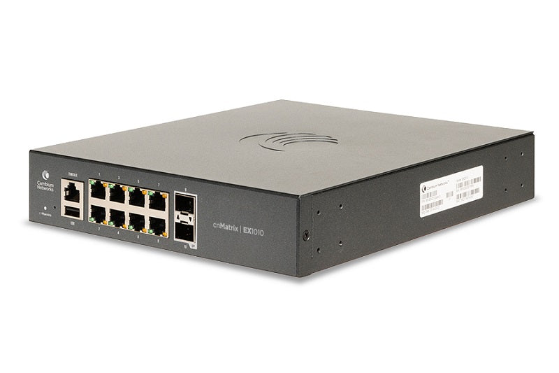 Cambium cnMatrix EX1010 Intelligent Ethernet Switch with 8x 1GE & 2x SFP ports