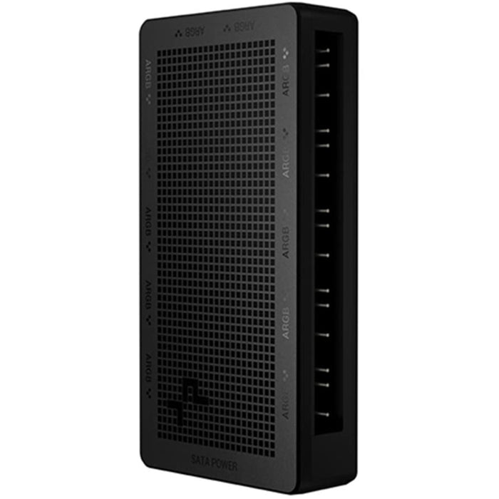DEEPCOOL SC700 12-port ARGB hub power numerous 5V ARGB components simultaneously while occupying only one 3-pin header on a motherboard or controller