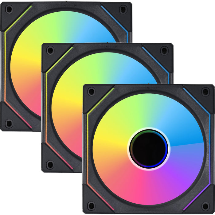 Lian Li UNI FAN SL Infinity Digital Addressable RGB 120 Fan 3 pack with controller Black