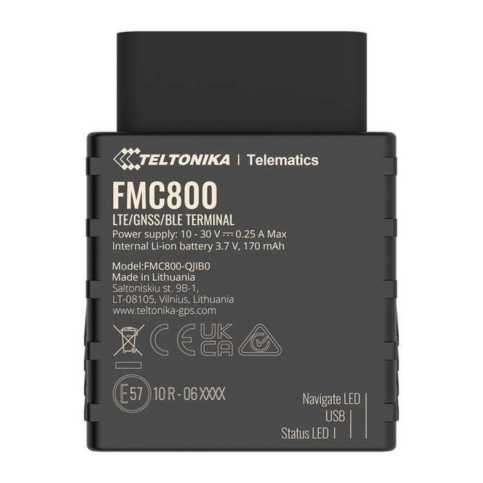 Teltonika FMC800 OBDII Plug and Play 4G LTE CAT1 GNSS Tracker