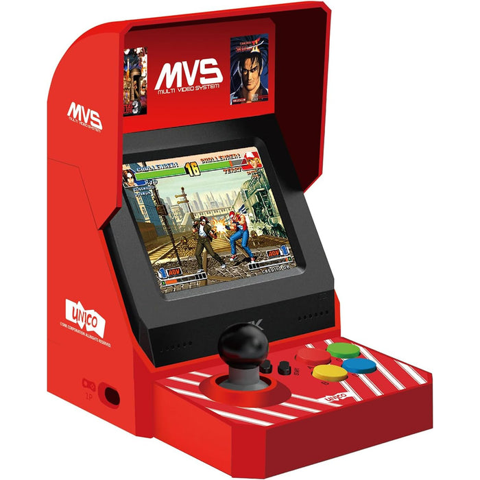 Unico MVS Mini Arcade Game Console Official SNK Licensed Includes 45 NEOGEO / Retro Games 3.5" LCD Screen & Control Pad