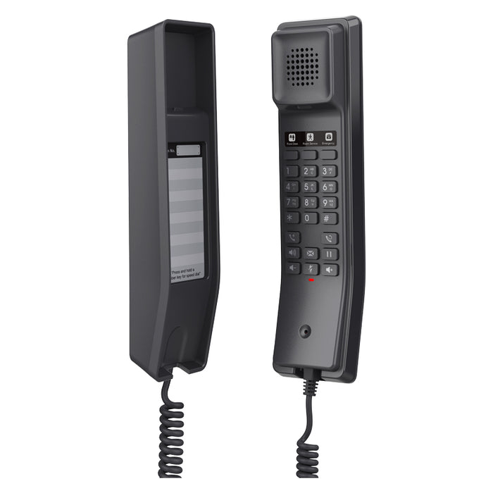 Grandstream GHP611 Compact Hotel SIP IP Phone - Black