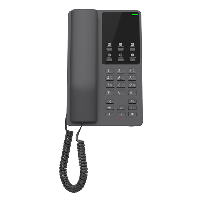 Grandstream GHP621W Desktop Hotel Phone w/ built-in WiFi - Black