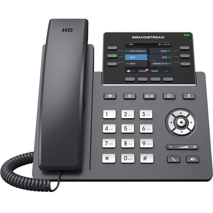 Grandstream GRP2613W 6 Lines, 6 SIP Accounts,  2.8 in Colour Screen, PoE + GigE and Wi-Fi Connectivity