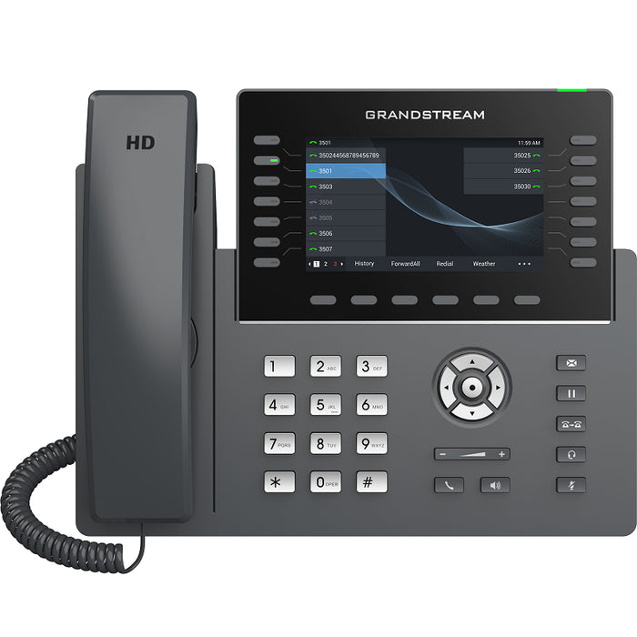 Grandstream GRP2650 6 SIP Accounts, 7+7 Programmable Keys, 5' Colour Screen and WiFi Connectivity