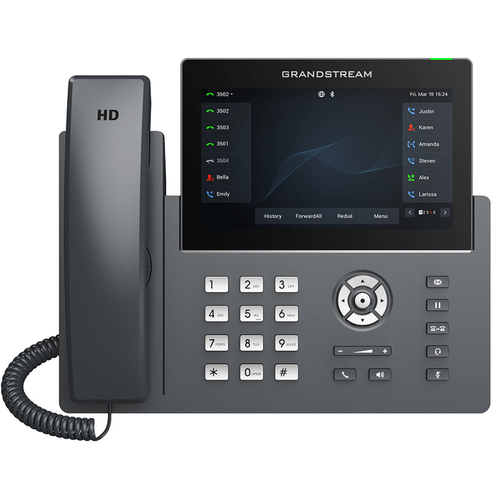 Grandstream GRP2670 12-Line Professional Carrier-Grade IP Phone with 7-inch touch screen, Built in Wi-Fi and PoE support