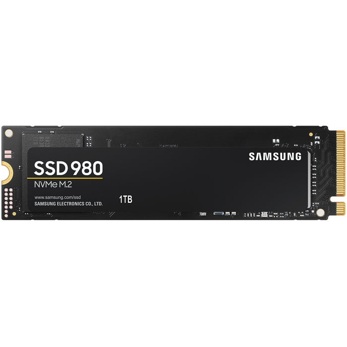 Samsung 980 1TB M.2 NVMe Internal SSD PCIe 3.0 - Up to 3500MB/s Read - Up to 3000MB/s Write - 500K/480K IOPS - 5 Years Warranty