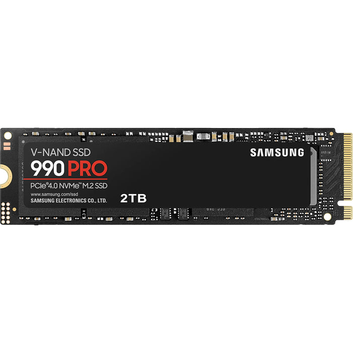 Samsung 990 Pro 2TB M.2 NVMe Internal SSD PCIe Gen 4 - Up to 7450MB/s Read - Up to 6900MB/s Write - 1400K/1550K IOPS - 5 Years Warranty or 1200 TBW