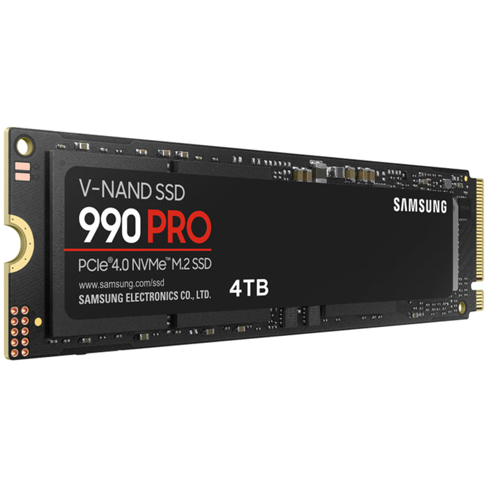 Samsung 990 Pro 4TB M.2 NVMe Internal SSD PCIe Gen 4 - Up to 7450MB/s Read - Up to 6900MB/s Write - 1600K/1550K IOPS - 5 Years Warranty or 2400 TBW