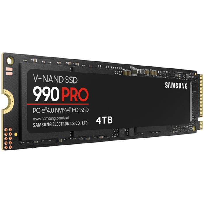 Samsung 990 Pro 4TB M.2 NVMe Internal SSD PCIe Gen 4 - Up to 7450MB/s Read - Up to 6900MB/s Write - 1600K/1550K IOPS - 5 Years Warranty or 2400 TBW