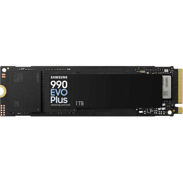 Samsung 990 EVO Plus 1TB M.2 NVMe Internal SSD PCIe Gen 4 - Read up to 7150MB/s - Write up to 6300MB/s - 5 Years Warranty