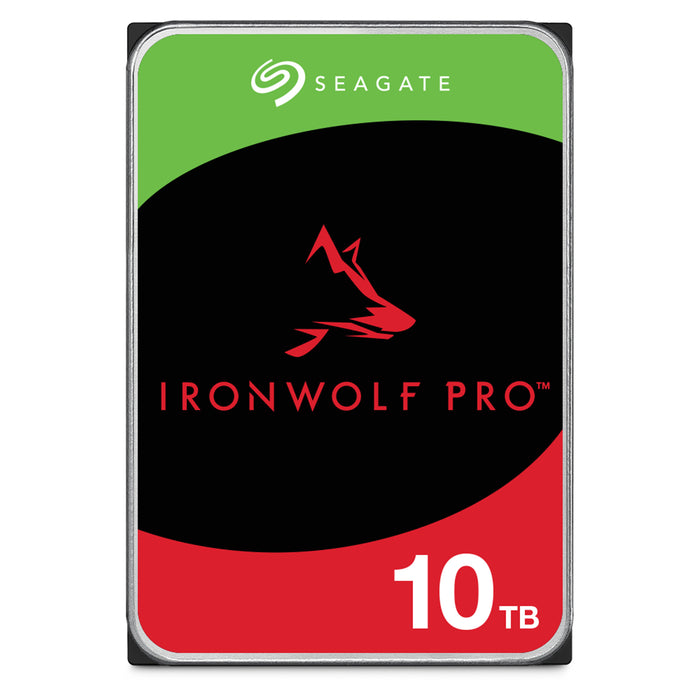 Seagate IronWolf Pro 10TB Internal HDD SATA 6Gb/s - 7200 RPM - 256MB Cache - Perfect for 1-16 BAY NAS system - 5 years warranty with 2 Year Rescue Data Recovery Service
