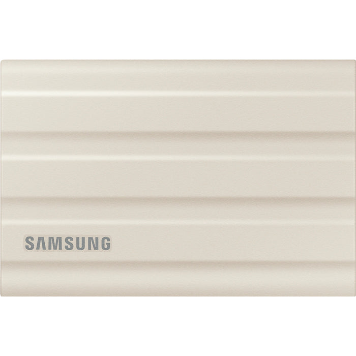 Samsung T7 Shield 1TB Rugged Portable External SSD - Beige USB-C - IP65 Rated Dust & Water Resistance - 3 Metre Drop Resistant - NVMe - Write up to 1000MB/s