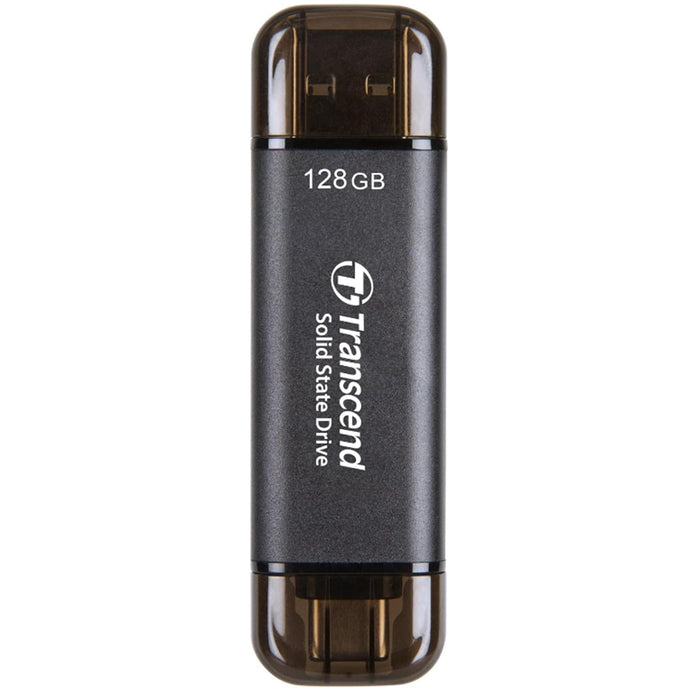 Transcend ESD310C 128GB Portable External SSD USB-C & USB-A - Read up to 1050MB/s