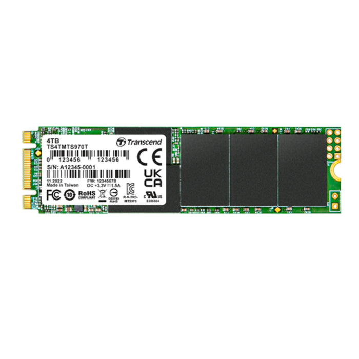 Transcend M.2 2280 SSD 256GB SATA3 B+M Key 3D TLC BiCS5 PE: 3K wide temp.