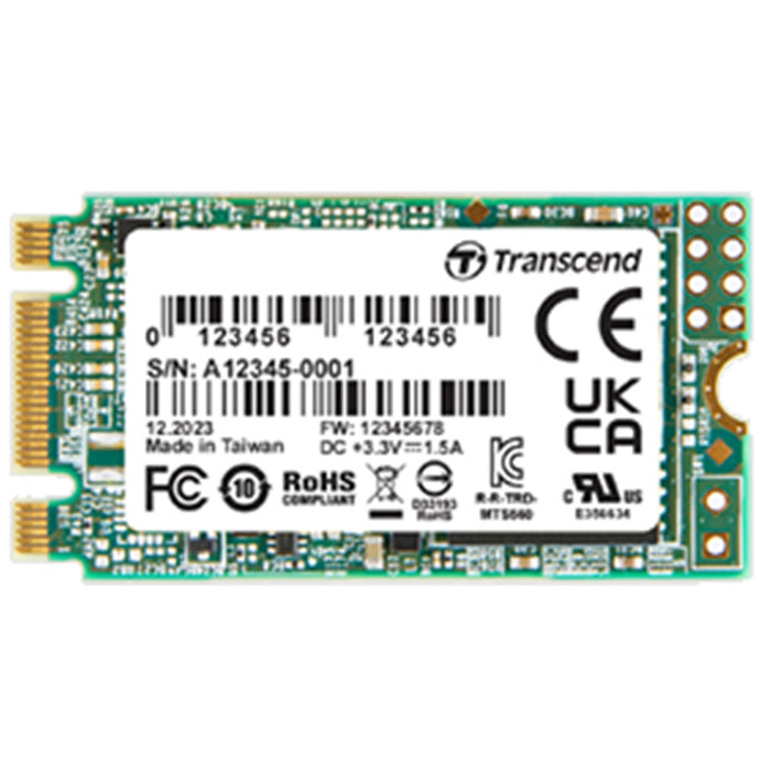 Transcend M.2 2242 SSD 256GB SATA3 B+M Key 3D TLC BiCS5 DRAM-less