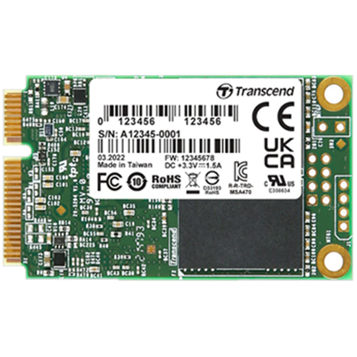 Transcend mSATA SSD 256GB SATA3 3D TLC BiCS5 PE: 3K 30u