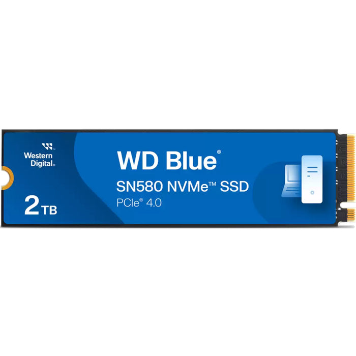 WD Blue SN580 2TB M.2 NVMe Internal SSD PCIe 4.0 - Up to 4150MB/s Read - Up to 4150MB/s Write -  5 Year Warranty