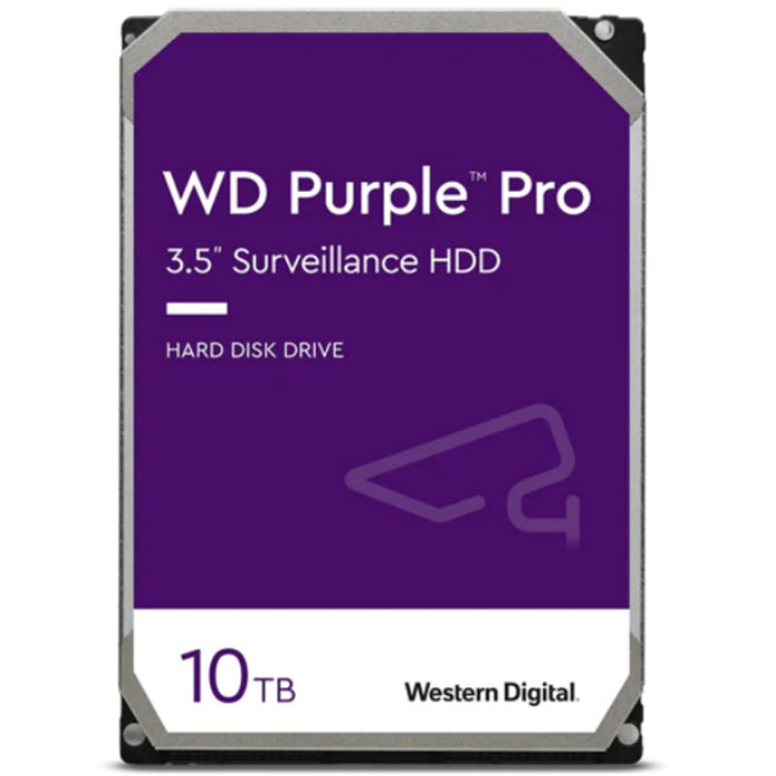 WD Surveillance Purple PRO 10TB 3.5" Internal HDD SATA3 - 256MB Cache - Built for Business/Enterprise Surveillance system.  Up to 64 Cameras up to 550TB/year - 5 Years warranty