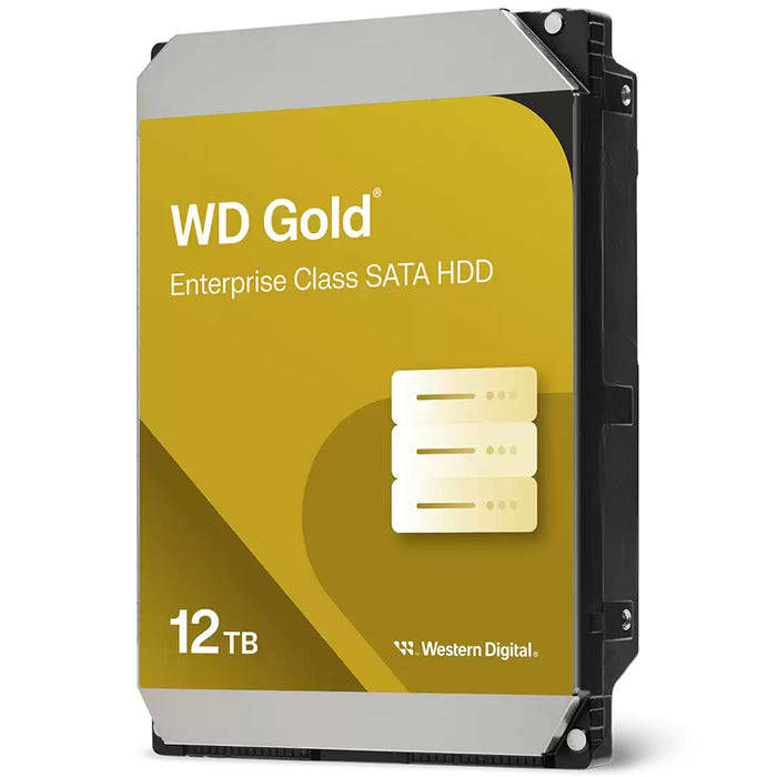 WD Gold Enterprise Class 12TB 3.5" HDD 256MB Cache 7200 RPM  SATA Hard Drive  Durable capacity storage for high-availability deployments. Designed for a multitude of Datacenter-specific applications  5 Years      warranty