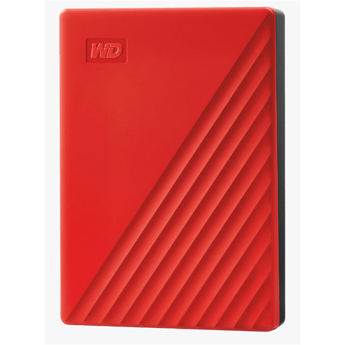 WD My Passport 4TB Portable External HDD - Red 2.5" - USB 3.0