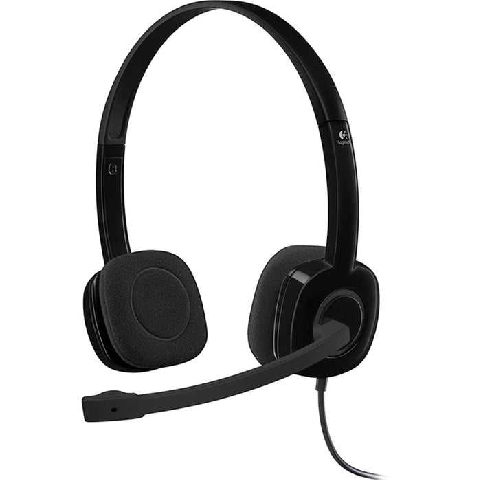 Logitech H151 Headset - Black Single Pin - Stereo