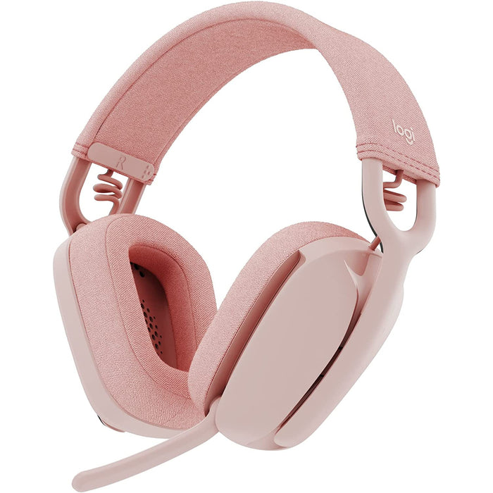 Logitech Zone Vibe 100 Headset - Rose Lightweight - Multipoint - Bluetooth