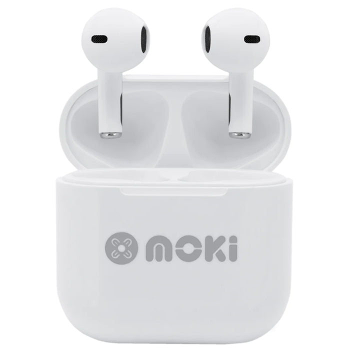 Moki MokiPods Mini True Wireless In-Ear Headphones for Kids - White Volume Limited