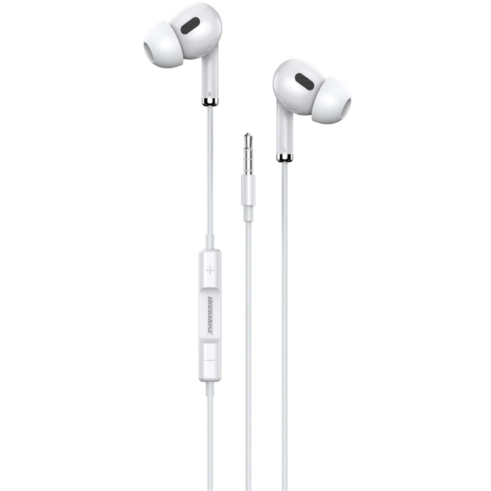 RockRose Solo MC Neo 3.5MM In-Ear Headphones -  White 120cm