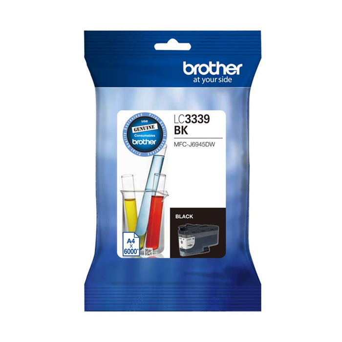 Brother LC3339XLBK Original Ink Cartridge - Black - Inkjet - High Yield - 6000 Pages for MFCJ5945DW MFCJ6945DW