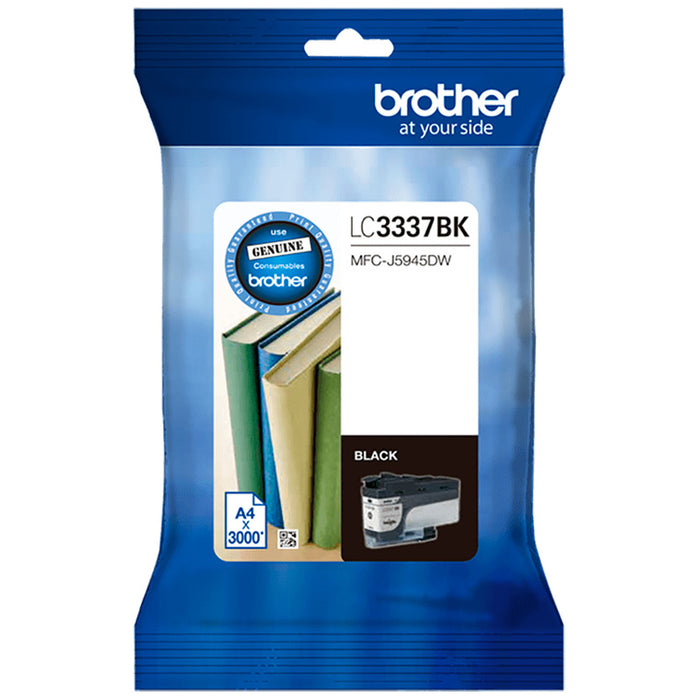 Brother LC3337BK Original Ink Cartridge - 3000 Pages - Black for MFCJ5945DW MFCJ6945DW