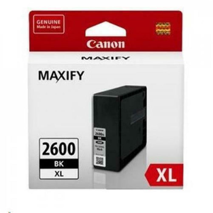 Canon PGI-2600XLBK Ink Cartridge - Black High Yield - 2500 Pages for MAXIFY IB4060 / MB5460 / MB5160 / MB5360 / MB5060 Printer