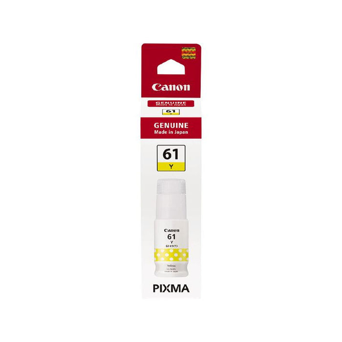 Canon GI61 Ink Bottle - Yellow 7000 Pages - for Canon G3660 / G3665 / G3620 / G3670 / G4670 / G3625 / G3630 Printer