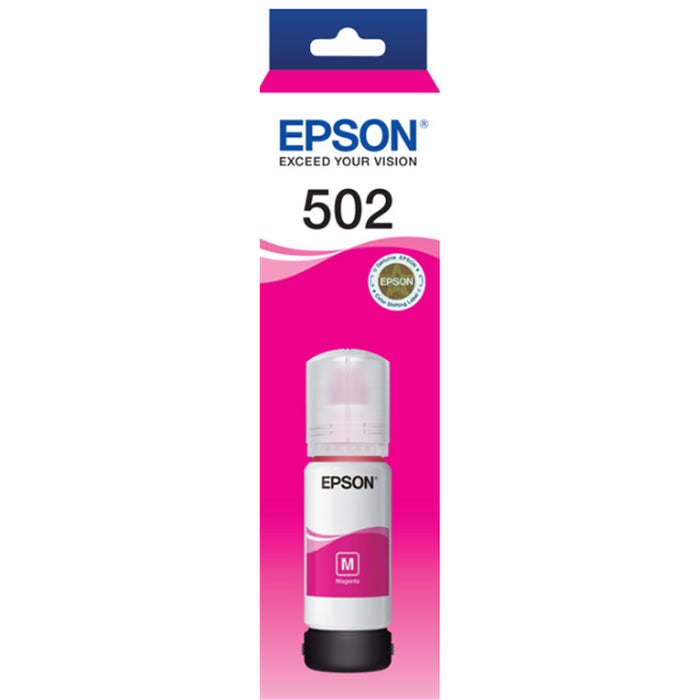 Epson T502 Ink Bottle - Magenta for Epson WorkForce ET-4750 / ET-2750 / ET-3700 / ET-3800 Printer