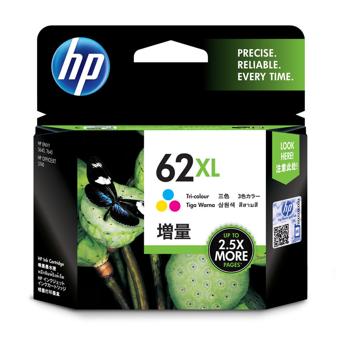 HP 62XL Ink Cartridge Tri-Colour Yield 415 pages  for HP ENVY 5540 55425640 7640 HP OfficeJet 200250 5740 Printer