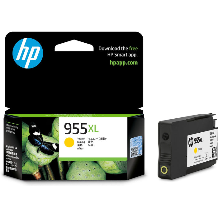 HP 955XL Ink Cartridge - Yellow 1600 Pages for HP OfficeJet Pro 7720 / 7730 / 7740 / 8210 / 8710 / 8720 / 8730 / 8740 / 8745 Printer