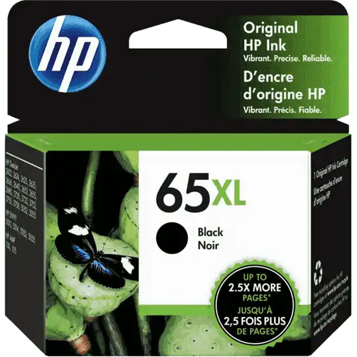 HP 65XL Ink Cartridge - Black 300 Pages - for HP AMP 120 / DeskJet 2620 / 2621 / 3720 / 3721 / HP Envy 5000 / 5020 / 5030 / 5032 Officejet 2623 Printer