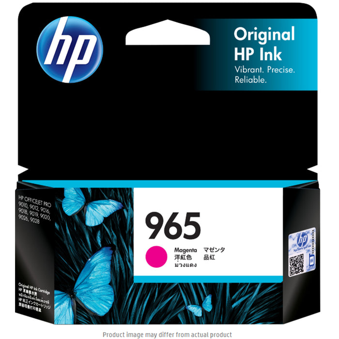 HP 965 Ink Cartridge Magenta Yield 700 pages for HP OfficeJet Pro 9010  9012 9018 9019 9020 9028 Printer