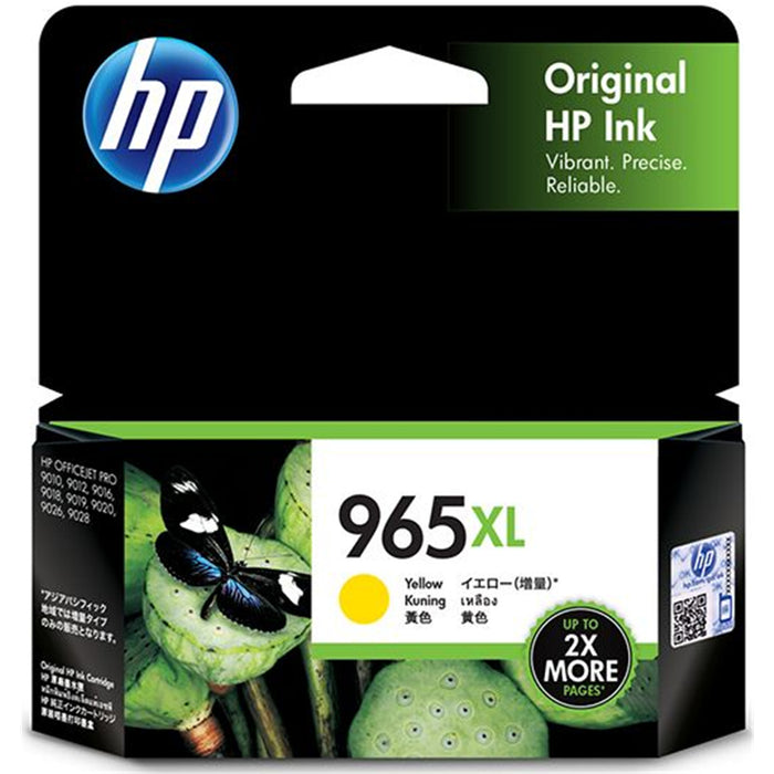 HP 965XL Ink Cartridge Yellow Yield 1600 pages for HP OfficeJet Pro 9010 9012 9018 9019 90209028 Printer