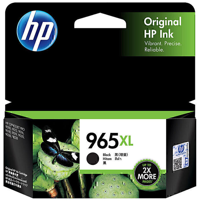 HP 965XL Ink Cartridge Black Yield 2000 pages for HP OfficeJet Pro 9010 9012 9018 9019 9020 9028 Printer