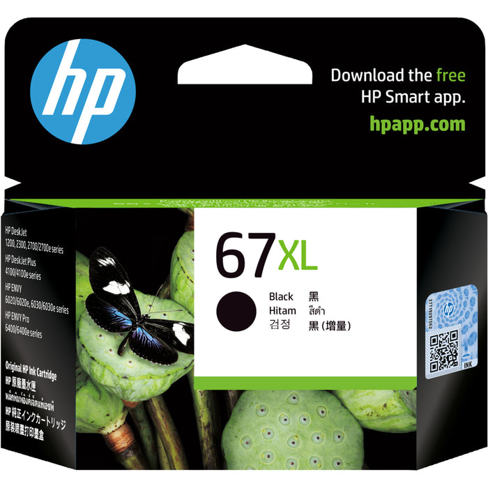 HP 67XL Ink Cartridge Black Yield 240 pages for HP DeskJet 2330 2720 2721 2723 2820e ENVY 6420 6020 Printer