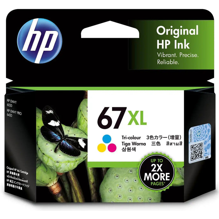 HP 67XL Ink Cartridge Tri-Colour Yield 200 pages for HP DeskJet 2330 2720 2721 27232820e ENVY 6420 6020 Printer